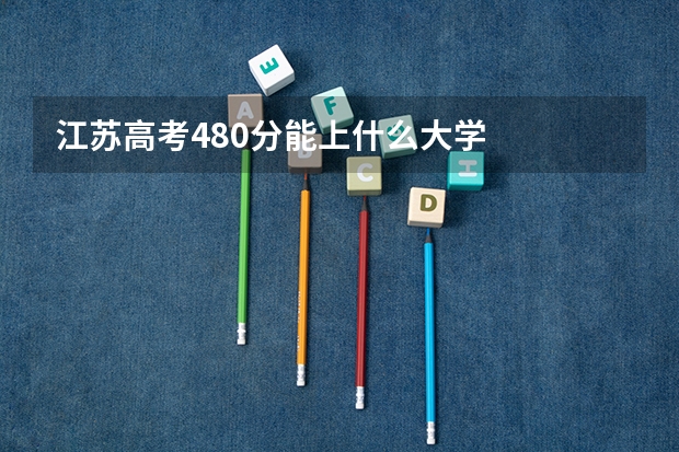 江苏高考480分能上什么大学