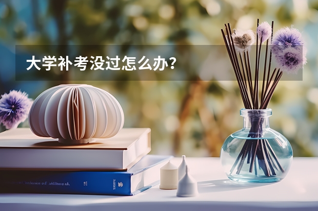 大学补考没过怎么办?