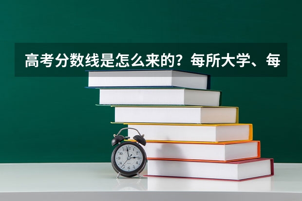 高考分数线是怎么来的？每所大学、每个专业分数线又是怎么来的？