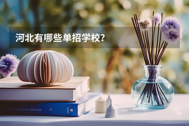 河北有哪些单招学校？