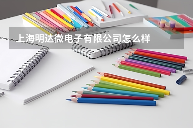 上海明达微电子有限公司怎么样