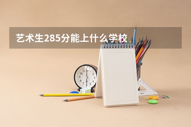 艺术生285分能上什么学校