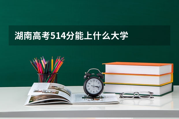 湖南高考514分能上什么大学