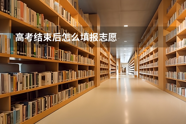高考结束后怎么填报志愿