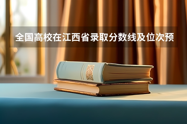 全国高校在江西省录取分数线及位次预估是多少？