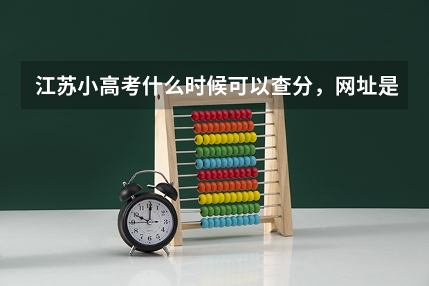 江苏小高考什么时候可以查分,网址是多少啊,急,谢谢