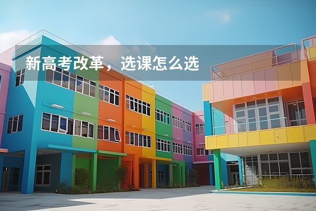 新高考改革,选课怎么选