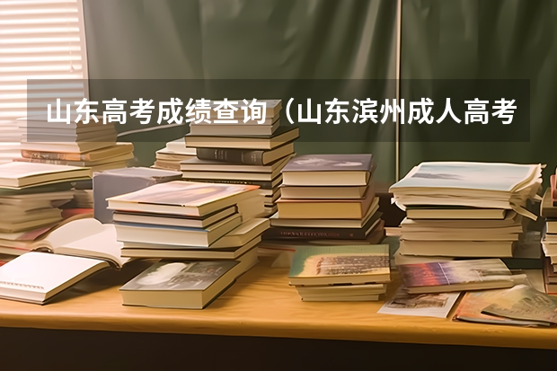 山东高考成绩查询(山东滨州成人高考成绩查询入口?)