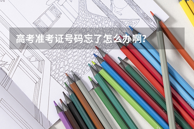 高考准考证号码忘了怎么办啊?