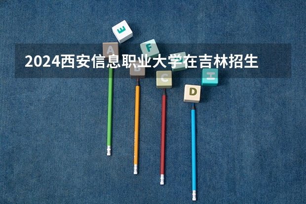 2024西安信息职业大学在吉林招生计划（招生人数）