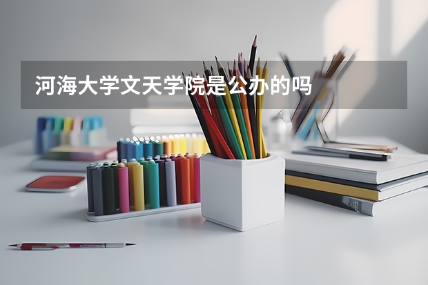 河海大学文天学院是公办的吗