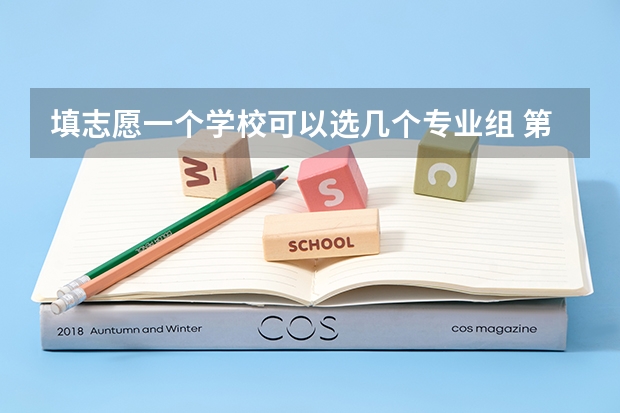 填志愿一个学校可以选几个专业组 第一志愿能报几个专业