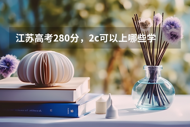 江苏高考280分,2c可以上哪些学校?专科