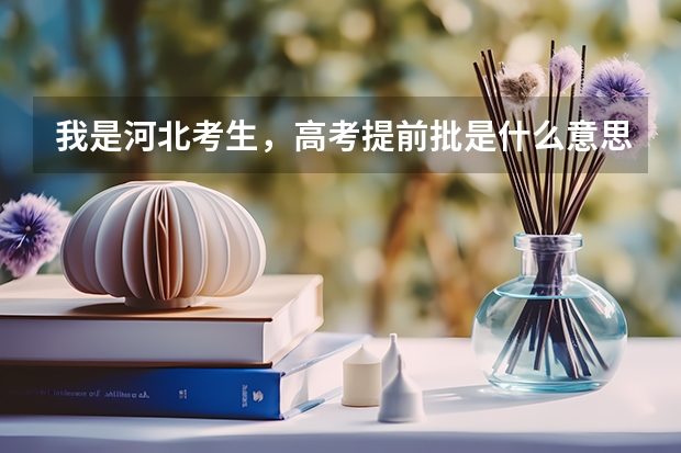 我是河北考生，高考提前批是什么意思呀？