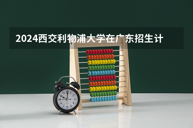 2024西交利物浦大学在广东招生计划（招生人数）