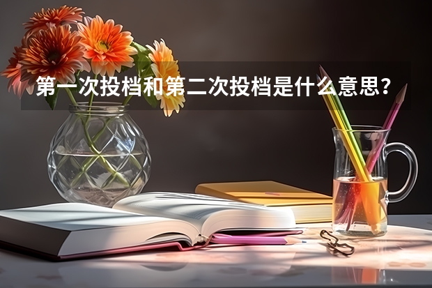 第一次投档和第二次投档是什么意思?