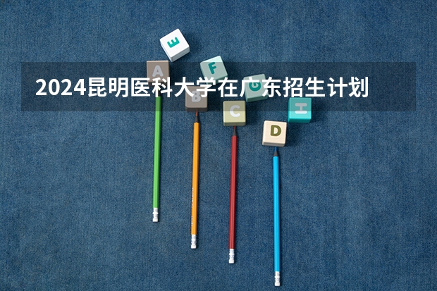2024昆明医科大学在广东招生计划（招生人数）