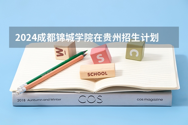 2024成都锦城学院在贵州招生计划（招生人数）