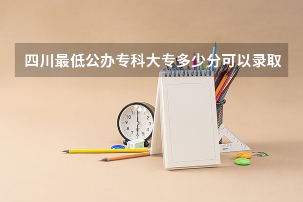 四川最低公办专科大专多少分可以录取