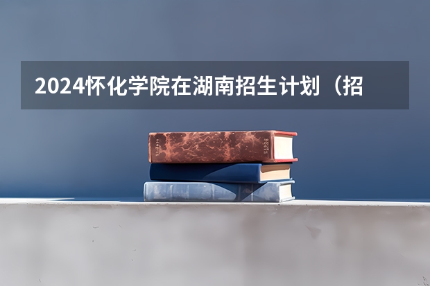 2024怀化学院在湖南招生计划（招生人数）
