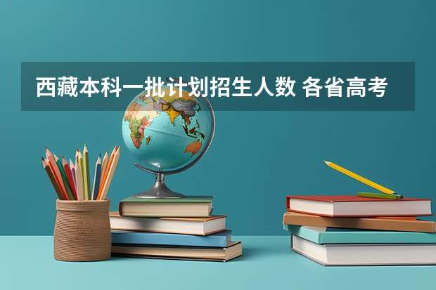 西藏本科一批计划招生人数 各省高考本科录取率