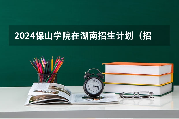 2024保山学院在湖南招生计划（招生人数）