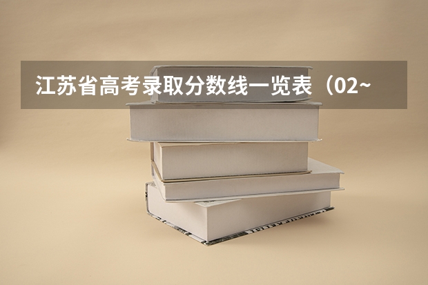江苏省高考录取分数线一览表(02~04年江苏高考的分数线)