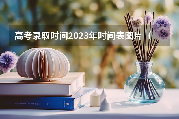 高考录取时间2023年时间表图片（2023本科批次录取时间表）