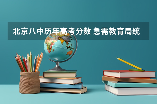 北京八中历年高考分数 急需教育局统计的兰州市中考综合成绩排名