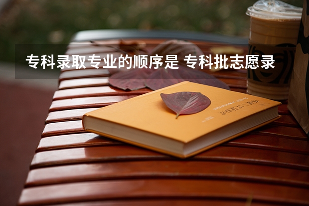 专科录取专业的顺序是 专科批志愿录取顺序？