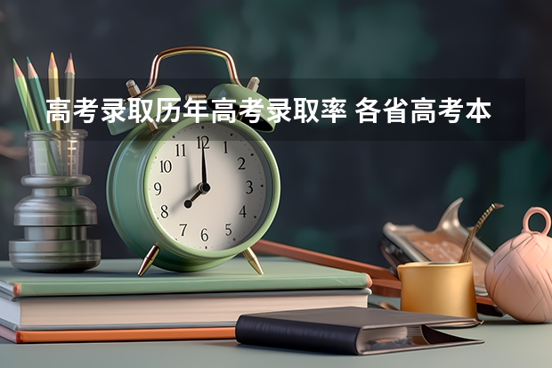 高考录取历年高考录取率 各省高考本科录取率