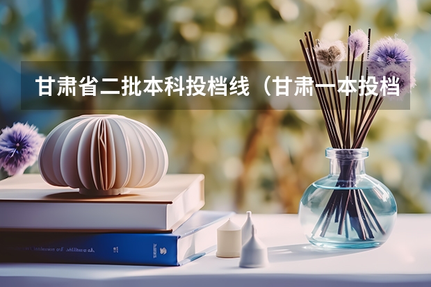 甘肃省二批本科投档线（甘肃一本投档线）
