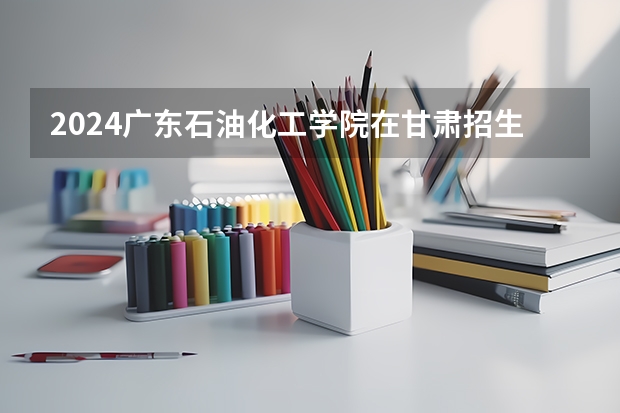 2024广东石油化工学院在甘肃招生计划（招生人数）