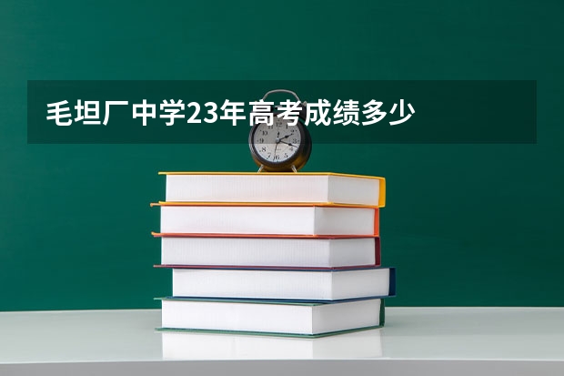 毛坦厂中学23年高考成绩多少