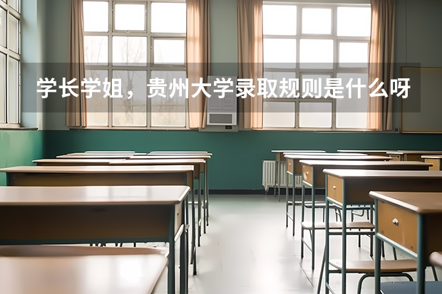 学长学姐，贵州大学录取规则是什么呀！