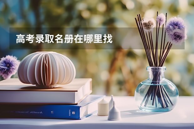高考录取名册在哪里找