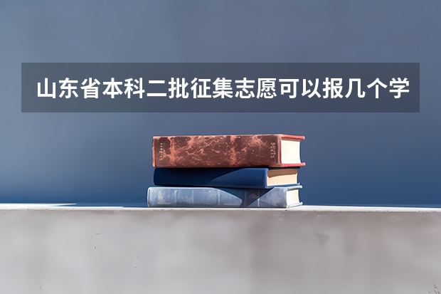 山东省本科二批征集志愿可以报几个学校？ 二本征集志愿征集几次