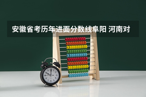 安徽省考历年进面分数线阜阳 河南对口升学焦作大学分数线