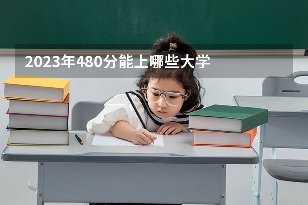 2023年480分能上哪些大学