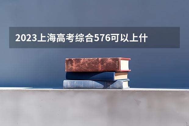 2023上海高考综合576可以上什么大学