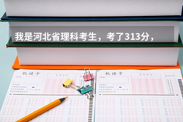 我是河北省理科考生,考了313分,补录走上专科有希望吗?补录一般能降多少分录取啊?