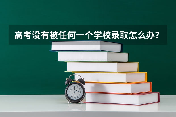 高考没有被任何一个学校录取怎么办?