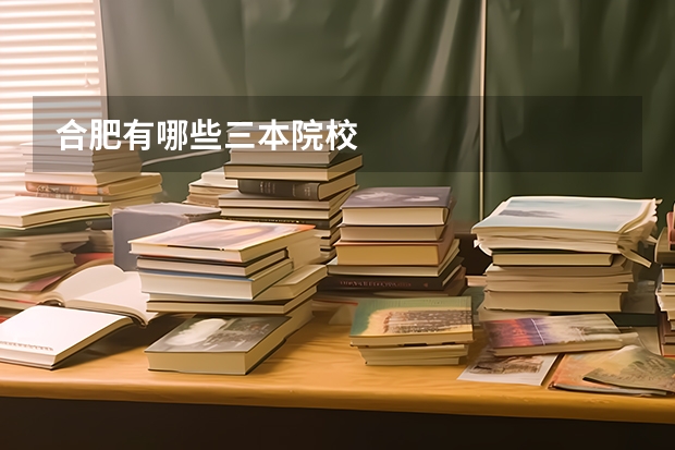 合肥有哪些三本院校
