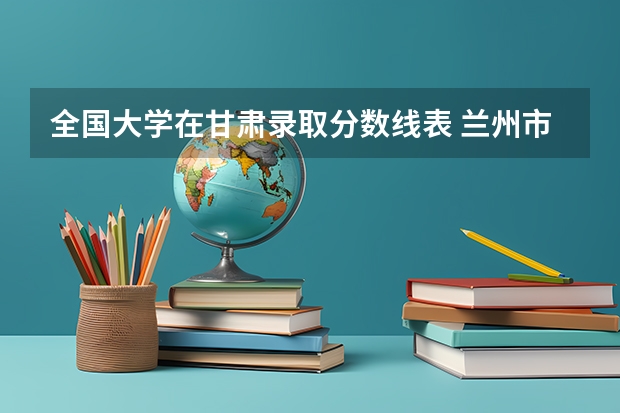 全国大学在甘肃录取分数线表 兰州市的大学排名一览表,附前三名录取分数线