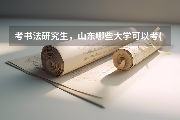 考书法研究生，山东哪些大学可以考(好点的)，专业都考什么，具体一些
