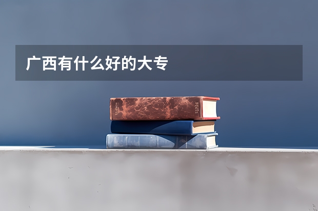 广西有什么好的大专