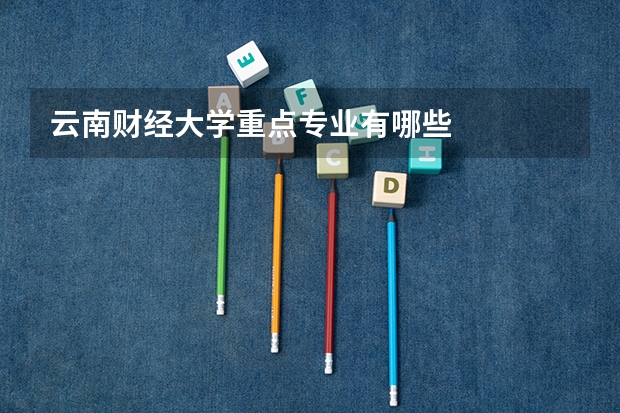 云南财经大学重点专业有哪些