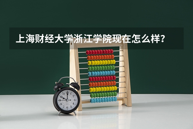 上海财经大学浙江学院现在怎么样？