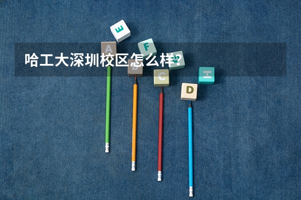 哈工大深圳校区怎么样？