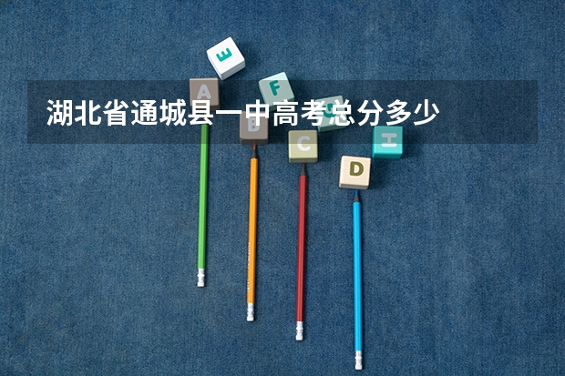 湖北省通城县一中高考总分多少